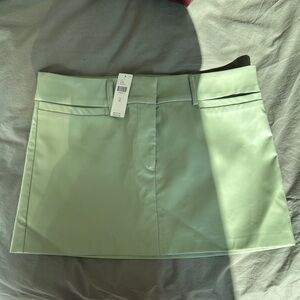 Mint Green Mini Skirt